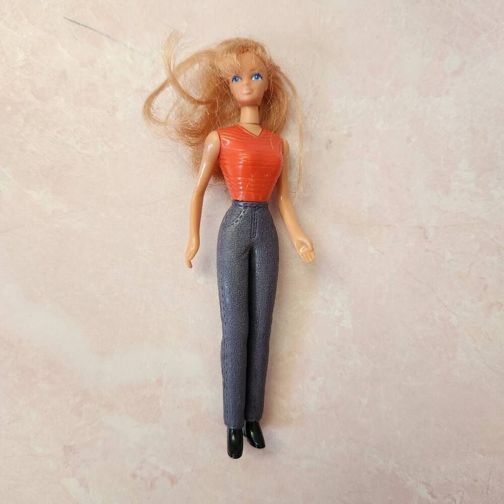 1998 Mattel Barbie McDonald's toy denim 4.5 in 90s toy doll miniature